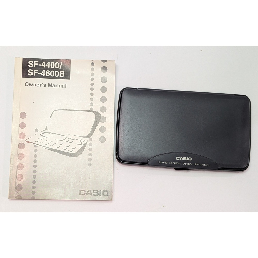 Casio Digital Diary SF-4400 32KB Black Good Vintage Handheld PDA Organizer
